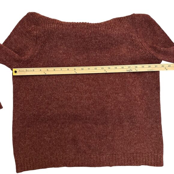 Soft Surroundings Maroon Acrylic, Wool & Mohair Blend Cowl Neck Sweater – Size M - Picture 6 of 6